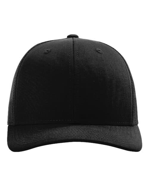 Richardson Sustainable Trucker Cap in Black