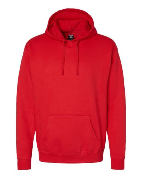 Hanes Unisex Perfect Sweats Hooded Sweatshirt in Athletic Red