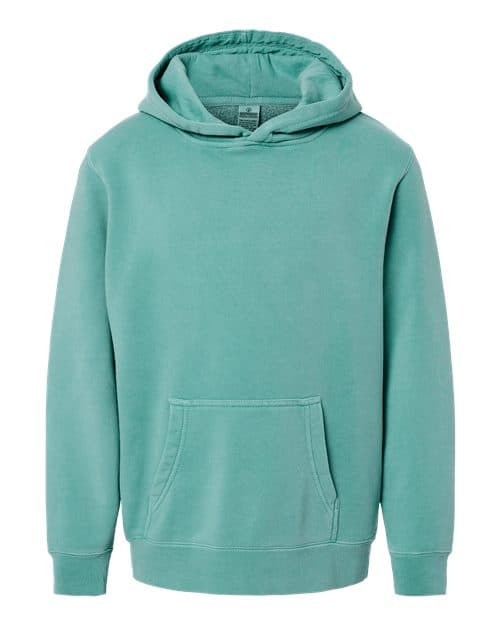 Independent Trading Co. Youth Midweight Pigment-Dyed Hooded Sweatshirt