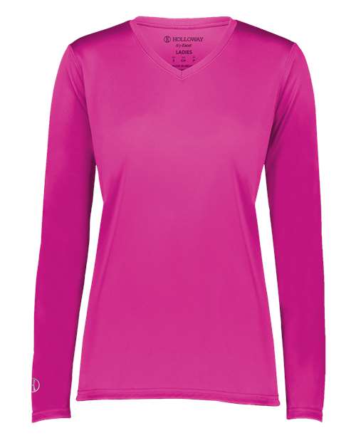 Holloway Women's Momentum Long Sleeve V-Neck T-Shirt