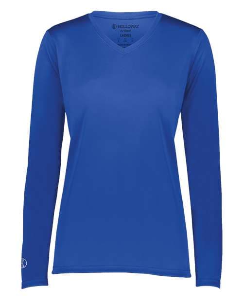 Holloway Women's Momentum Long Sleeve V-Neck T-Shirt