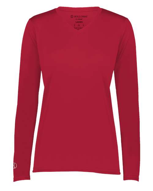 Holloway Women's Momentum Long Sleeve V-Neck T-Shirt