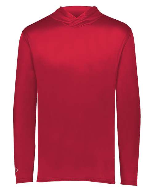 Holloway Youth Momentum Hooded Long Sleeve T-Shirt