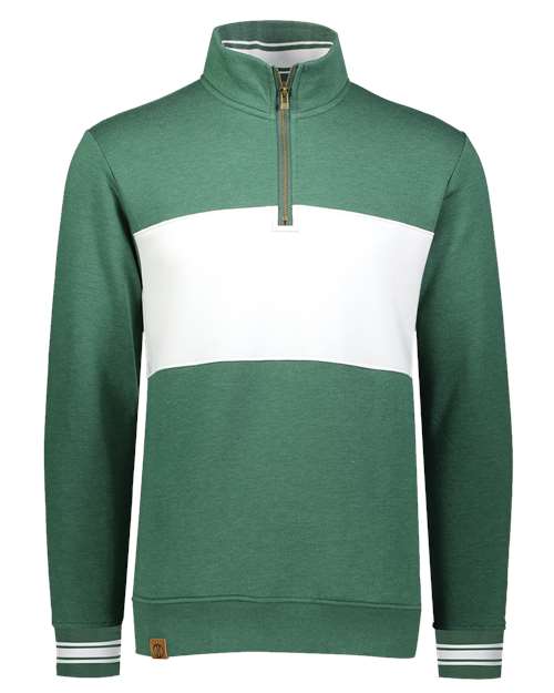 Holloway Men's All-American Fleece Colorblocked Quarter-Zip Sweatshirt