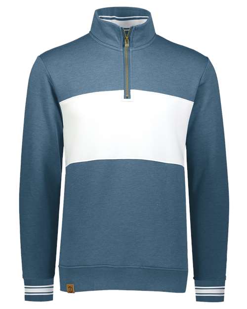 Holloway Men's All-American Fleece Colorblocked Quarter-Zip Sweatshirt