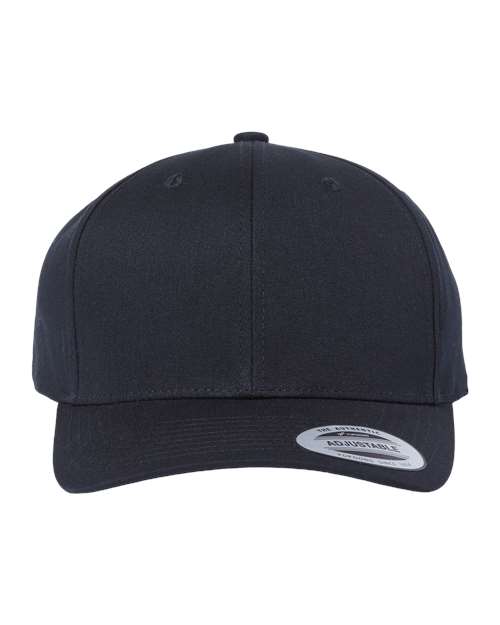 YP Classics CVC Snapback Cap in Black