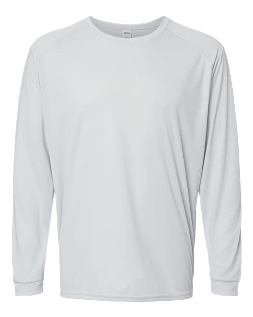 Paragon Unisex Long Islander Performance Long Sleeve T-Shirt in Aluminum