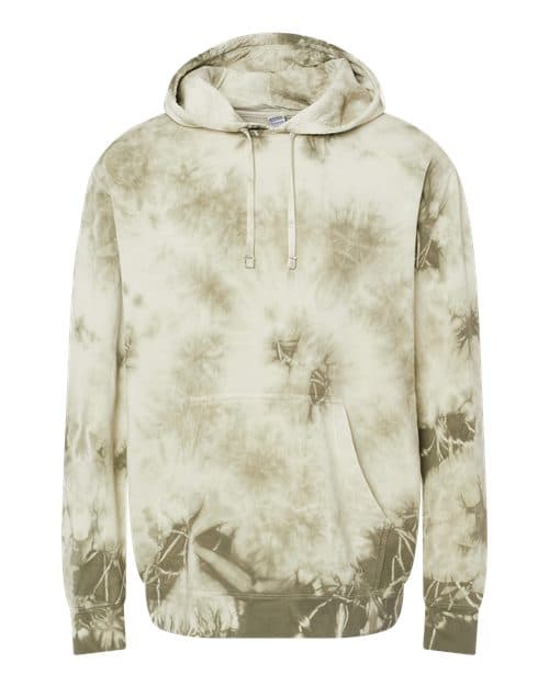 Independent Trading Co. Unisex Midweight Tie-Dyed Hooded Sweatshirt