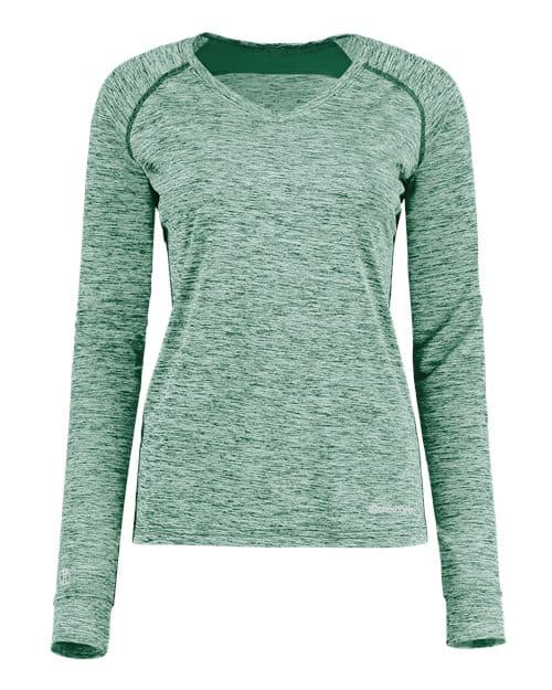 Holloway Women's Electrify CoolCore® Long Sleeve V-Neck T-Shirt