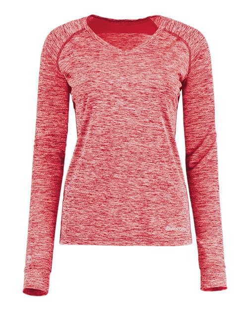 Holloway Women's Electrify CoolCore® Long Sleeve V-Neck T-Shirt
