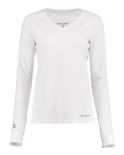 Holloway Women's Electrify CoolCore® Long Sleeve V-Neck T-Shirt