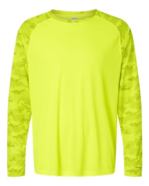 Paragon Unisex Cayman Performance Camo Colorblocked Long Sleeve T-Shirt