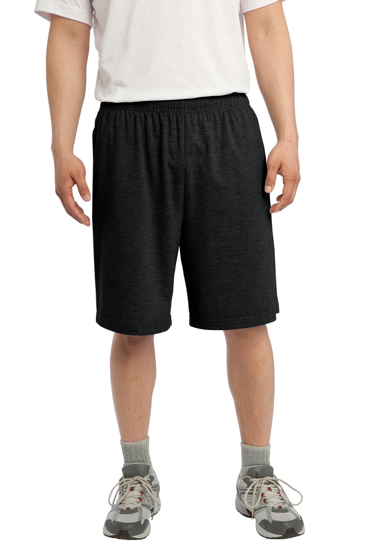 Sport-Tek Sport-Tek Jersey Knit Short with Pockets. ST310 in Black