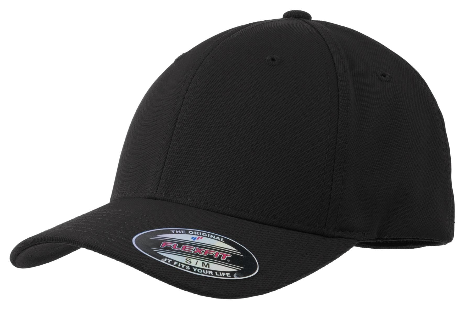 Sport-Tek Sport-Tek Flexfit Performance Solid Cap. STC17 in Black
