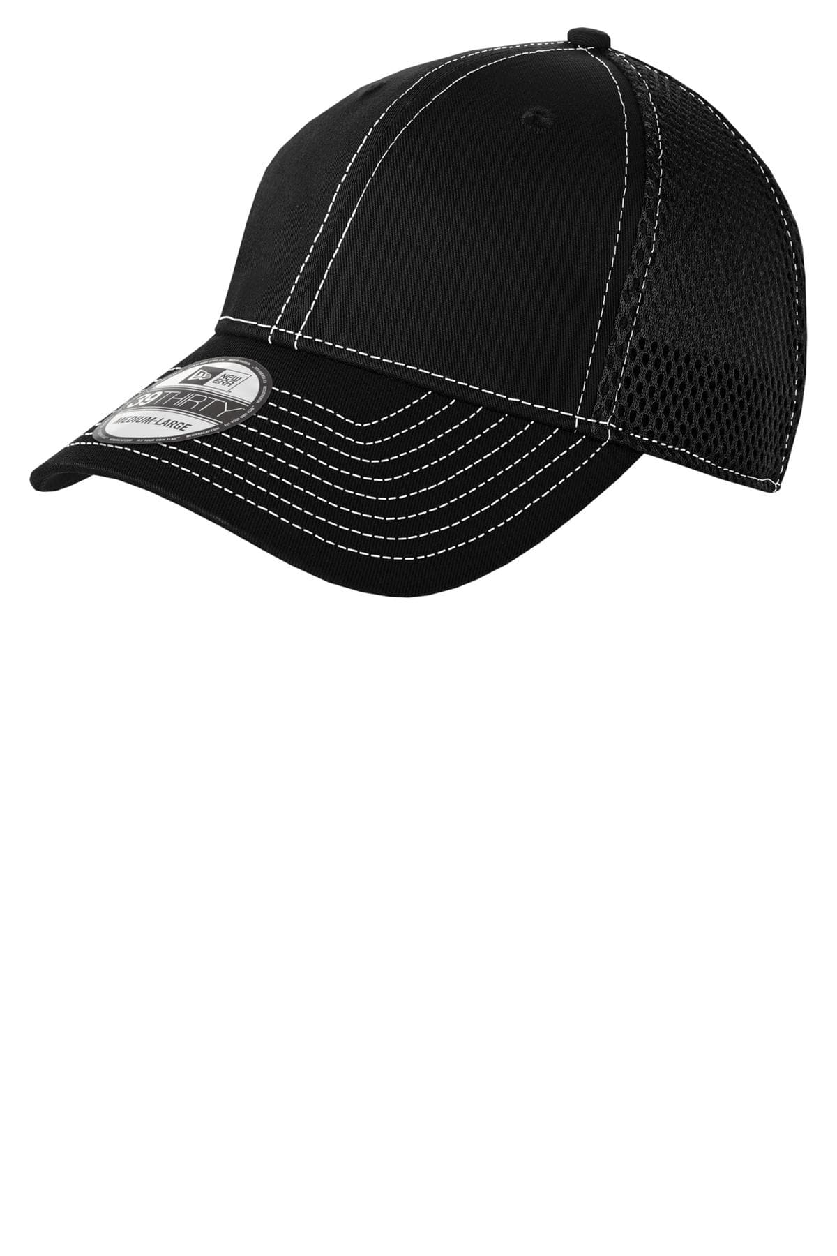 New Era New Era - Stretch Mesh Contrast Stitch Cap. NE1120 in Black/ White