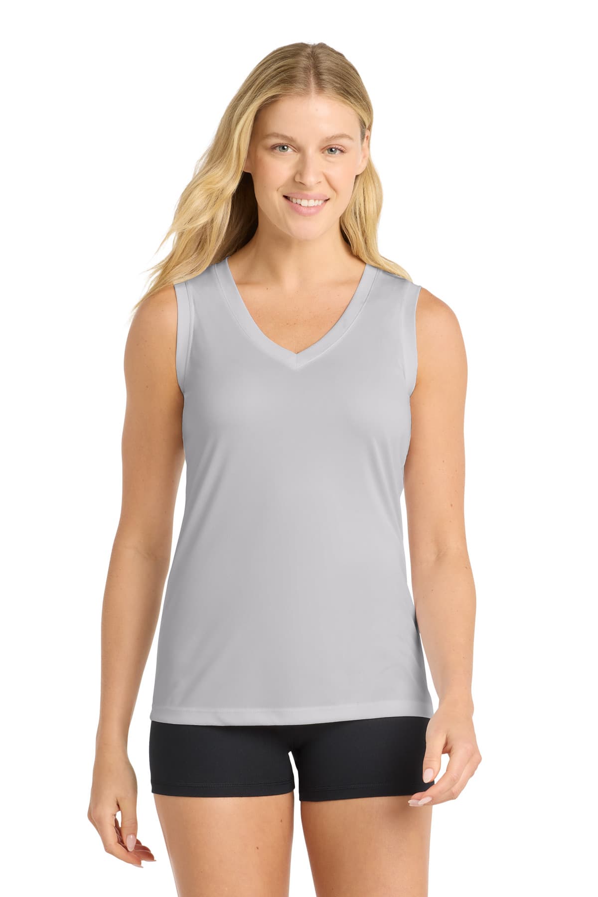Sport-Tek Sport-Tek Women's Sleeveless PosiCharge Competitor V-Neck Tee. LST352