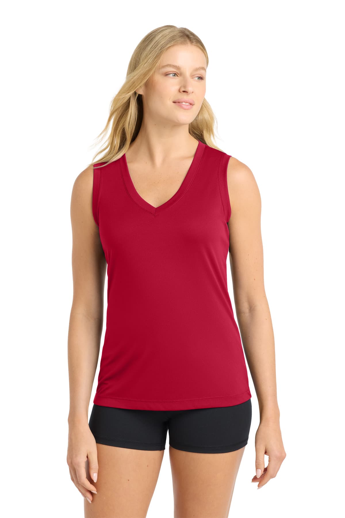 Sport-Tek Sport-Tek Women's Sleeveless PosiCharge Competitor V-Neck Tee. LST352