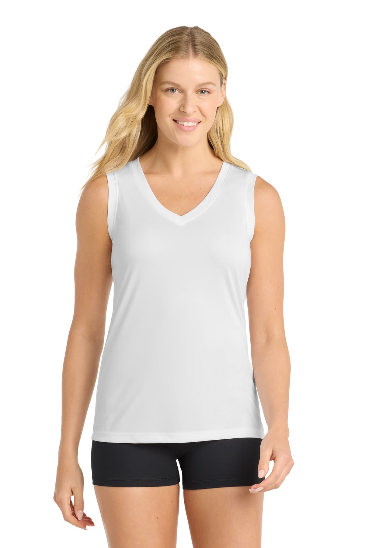 Sport-Tek Sport-Tek Women's Sleeveless PosiCharge Competitor V-Neck Tee. LST352