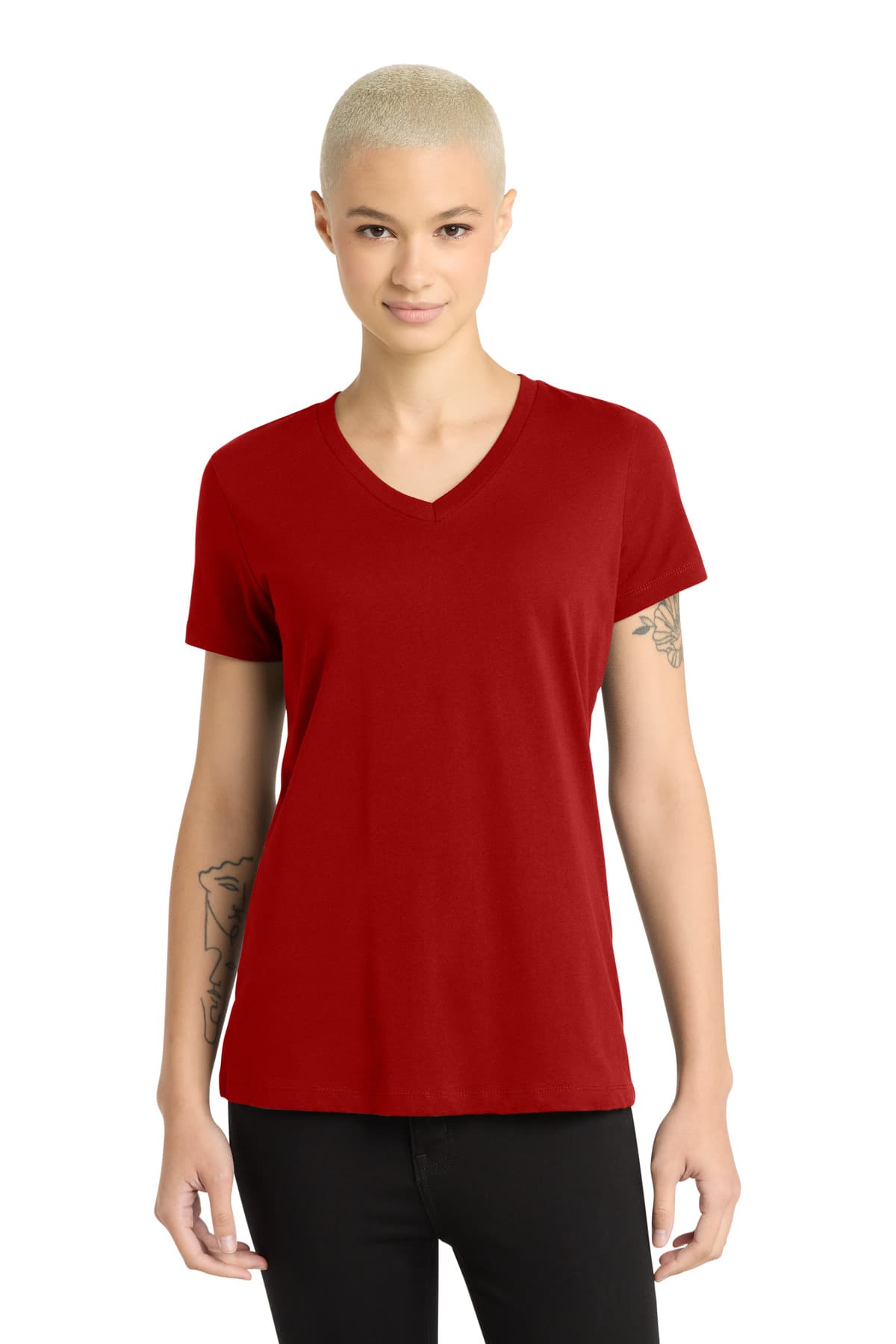 District District - Women's Perfect Weight V-Neck Tee. DM1170L