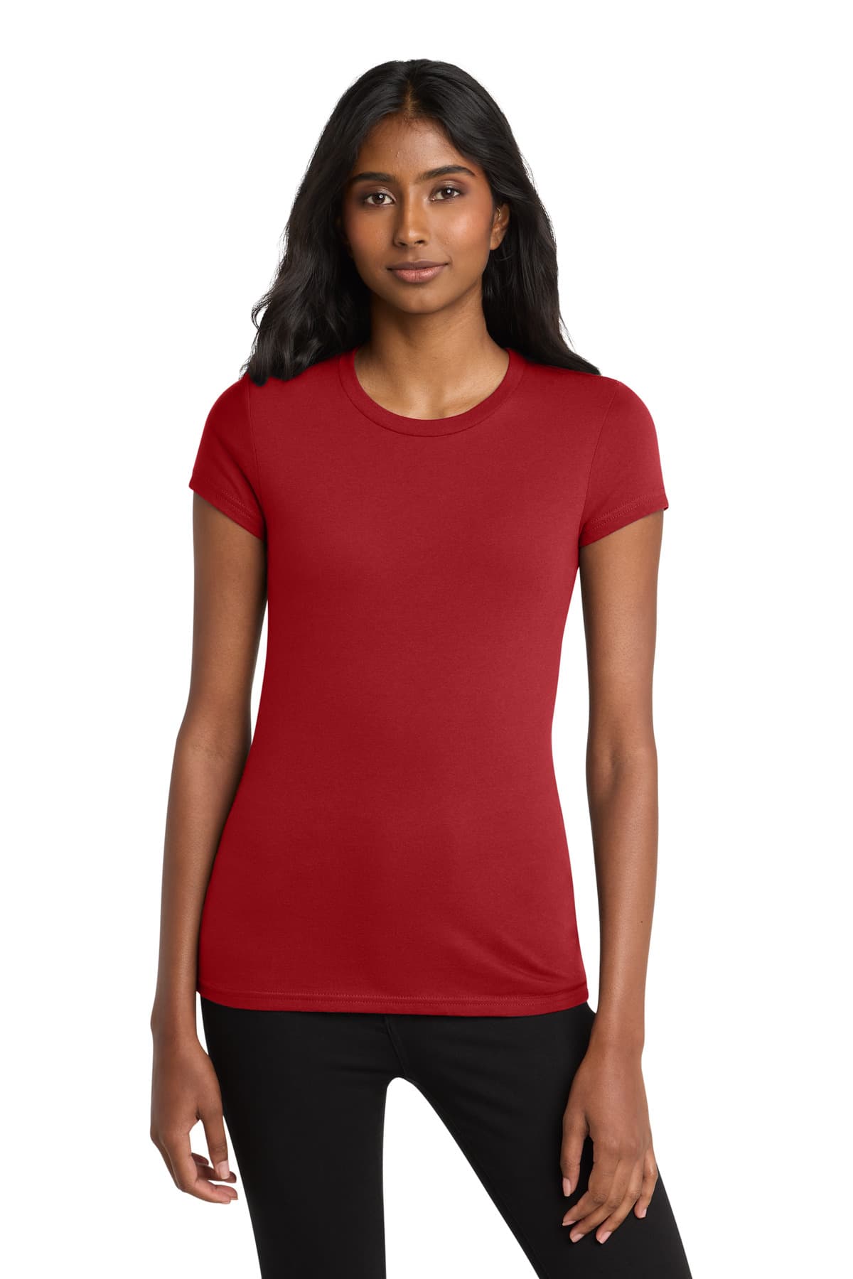 District District Women's Fitted Very Important Tee. DT6001