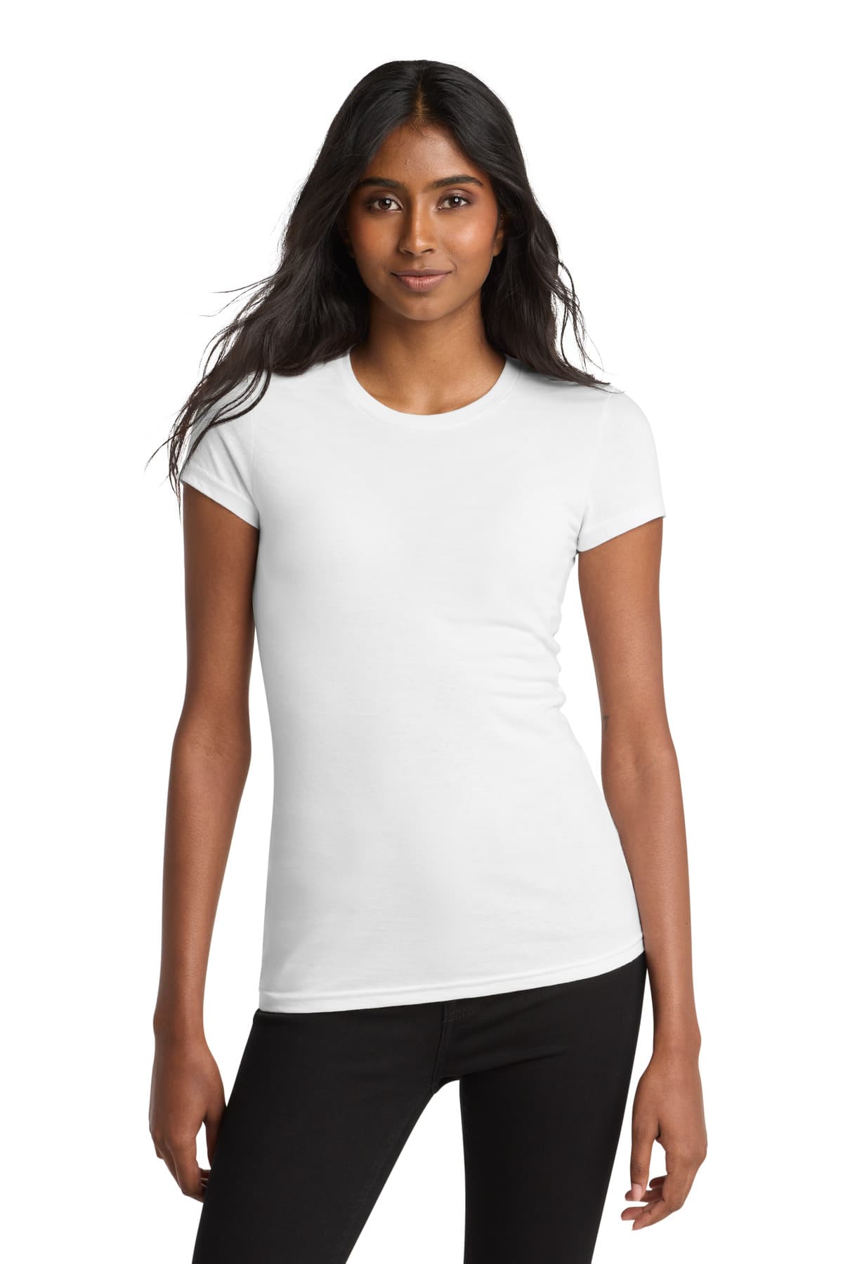 District District Women's Fitted Very Important Tee. DT6001
