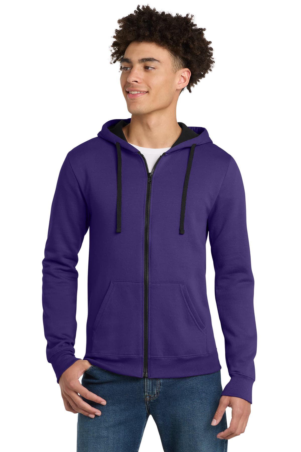 District District The Concert Fleece Full-Zip Hoodie. DT800