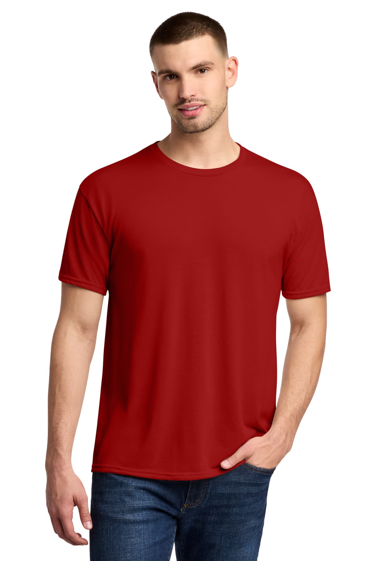 Jerzees Jerzees Dri-Power 100% Polyester T-Shirt. 21M in True Red