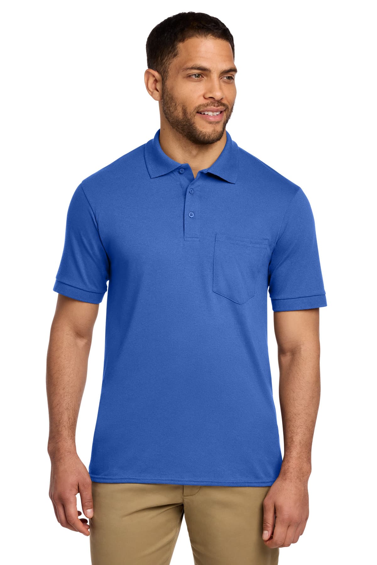 Port & Company Port & Co Core Blend Jersey Knit Pocket Polo. KP55P