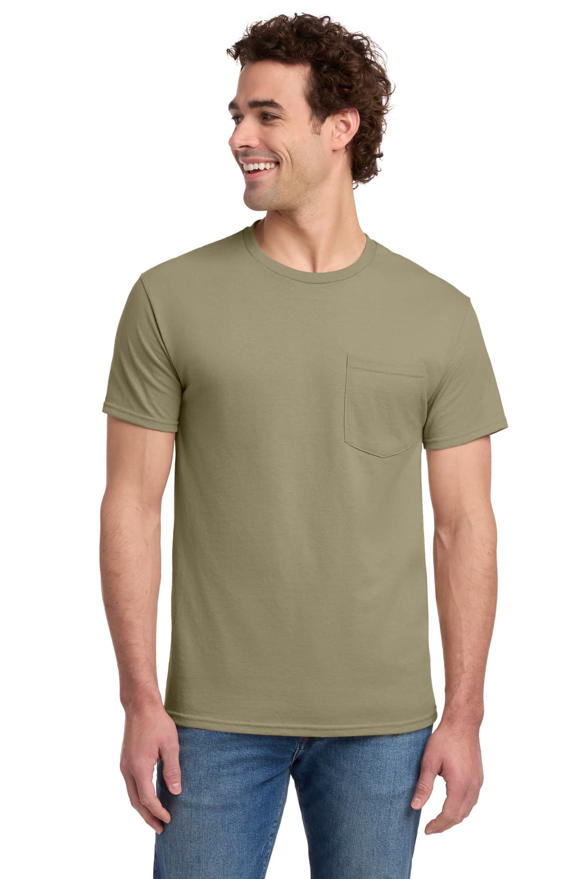 Jerzees Jerzees -  Dri-Power 50/50 Cotton/Poly Pocket T-Shirt.  29MP