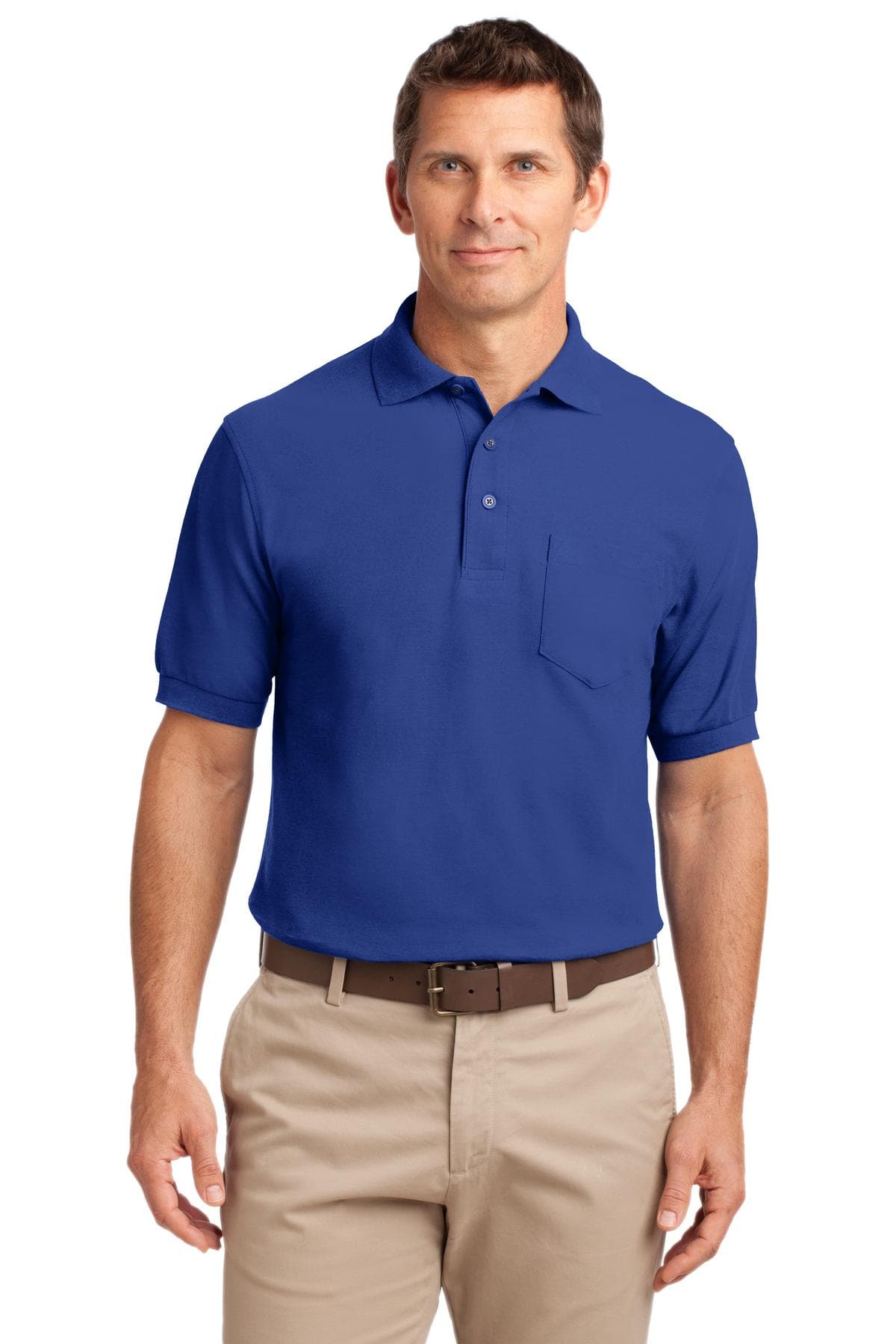 Port Authority Port Authority Silk Touch Polo with Pocket.  K500P