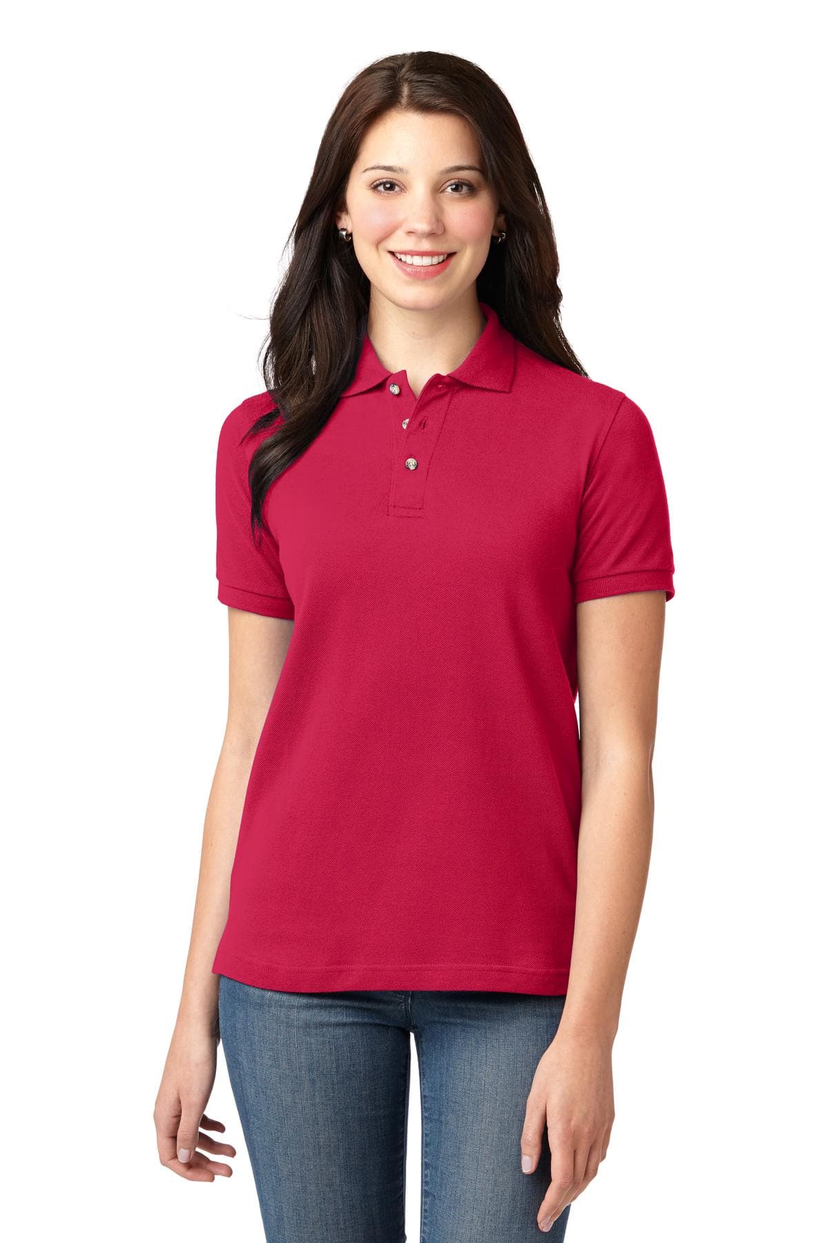 Port Authority Port Authority Women's Heavyweight Cotton Pique Polo.  L420