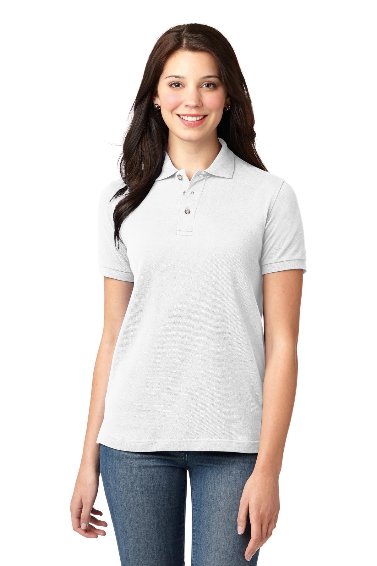 Port Authority Port Authority Women's Heavyweight Cotton Pique Polo.  L420