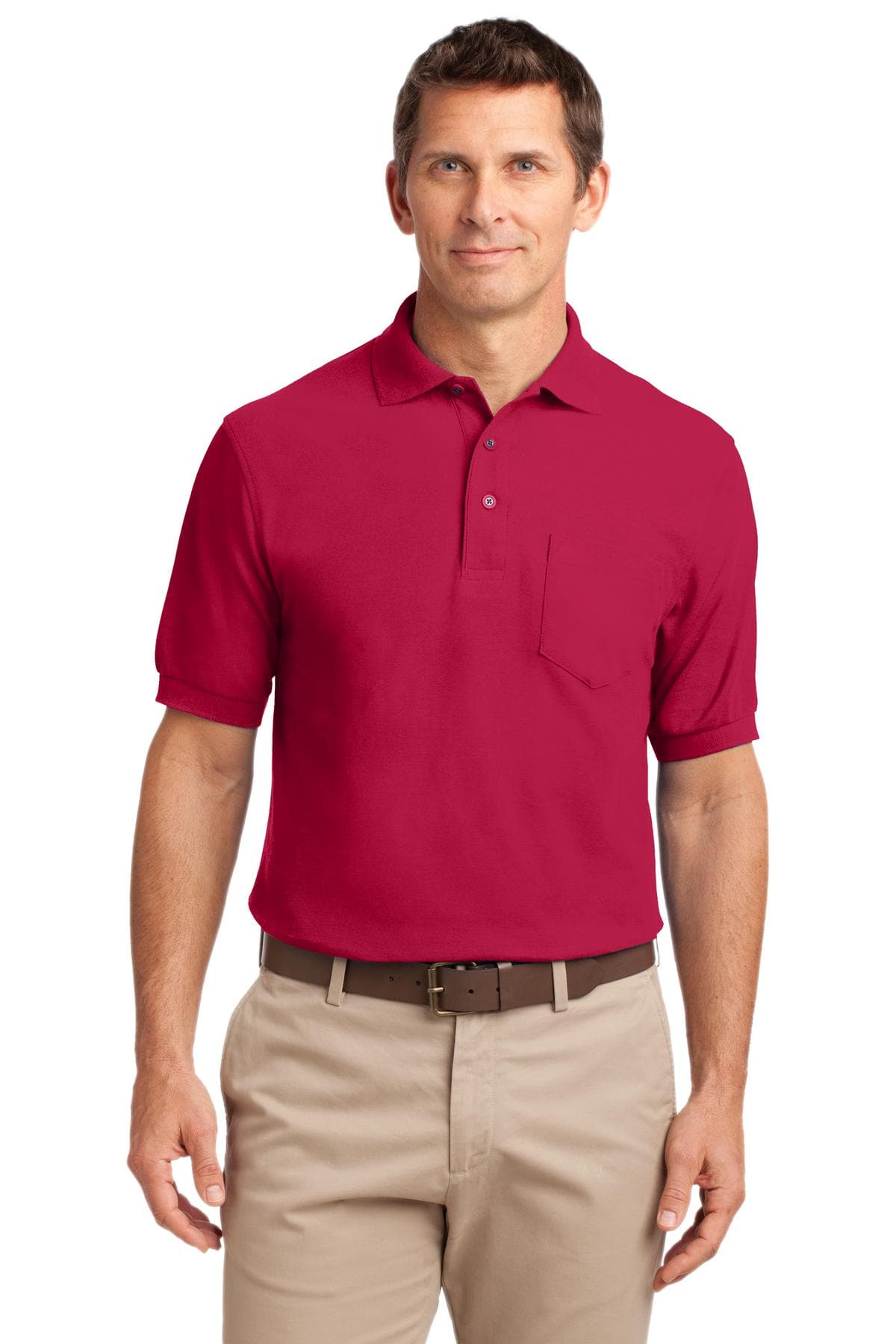 Port Authority Port Authority Tall Silk Touch Polo with Pocket. TLK500P