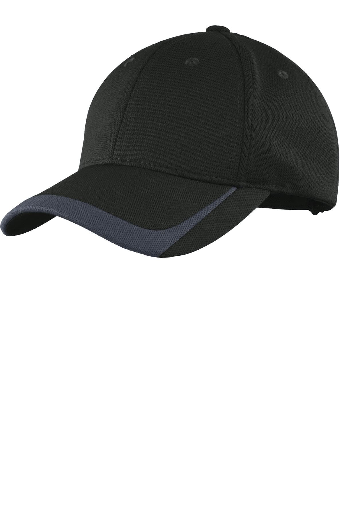 Sport-Tek Sport-Tek Pique Colorblock Cap. STC24 in Black/ Graphite