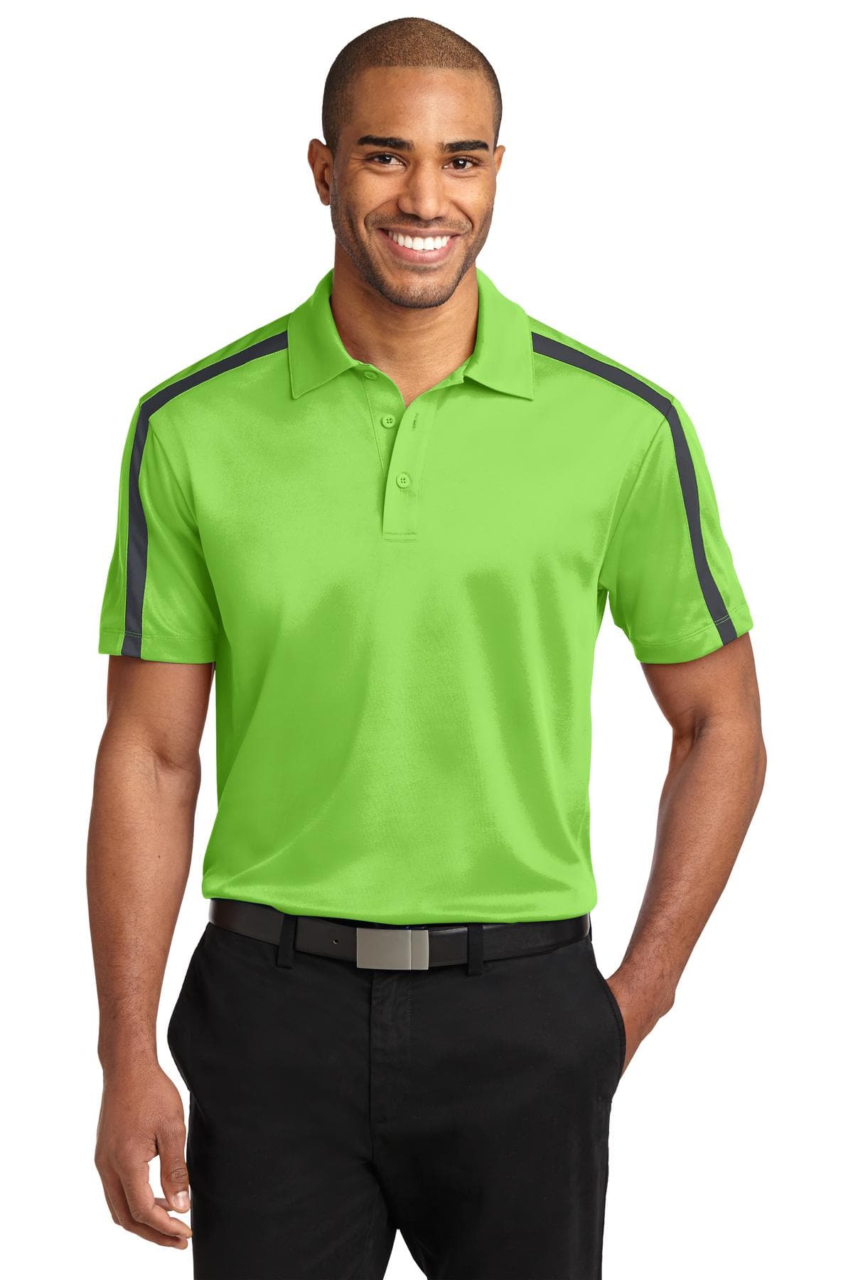 Port Authority Port Authority Silk Touch Performance Colorblock Stripe Polo. K547