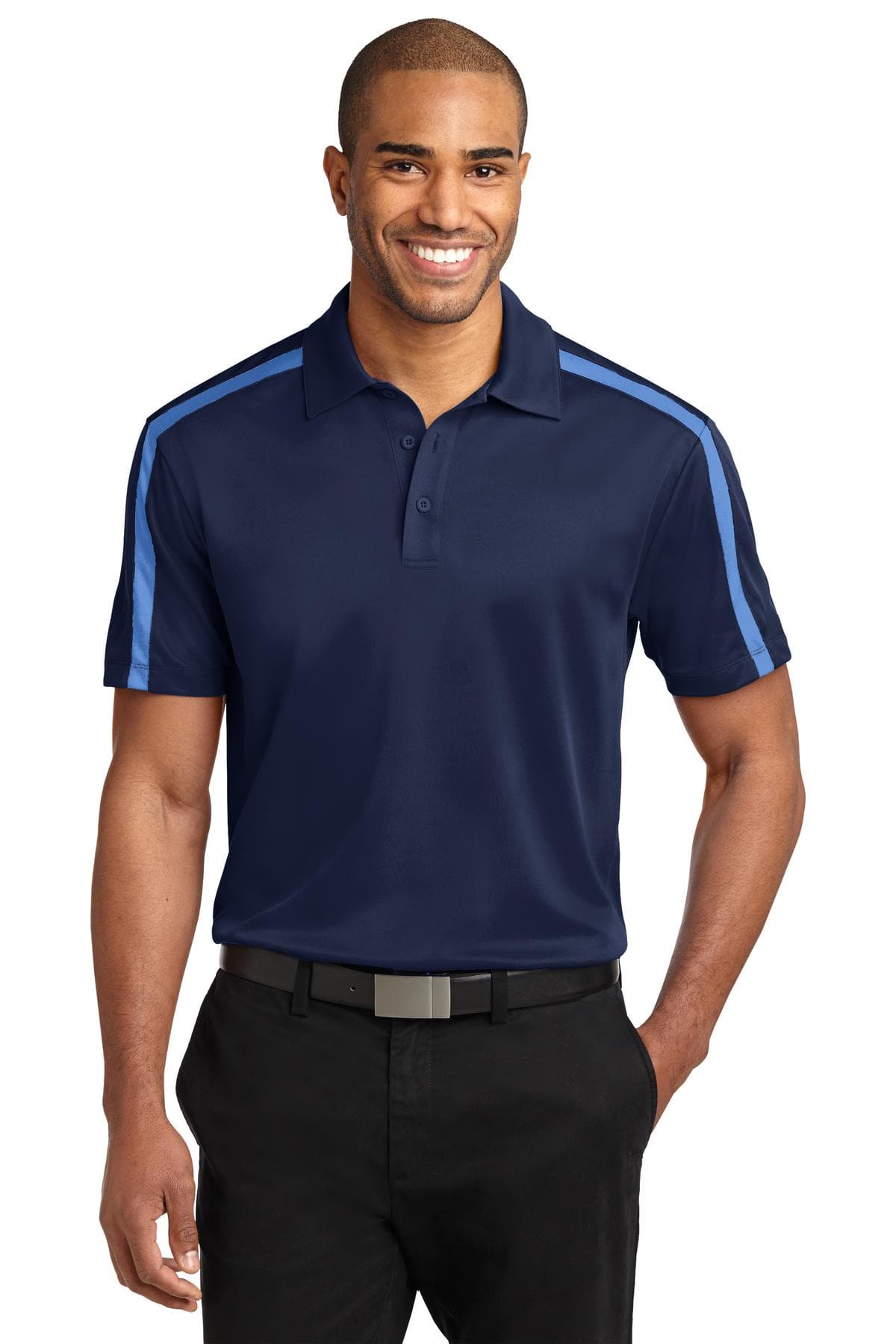 Port Authority Port Authority Silk Touch Performance Colorblock Stripe Polo. K547