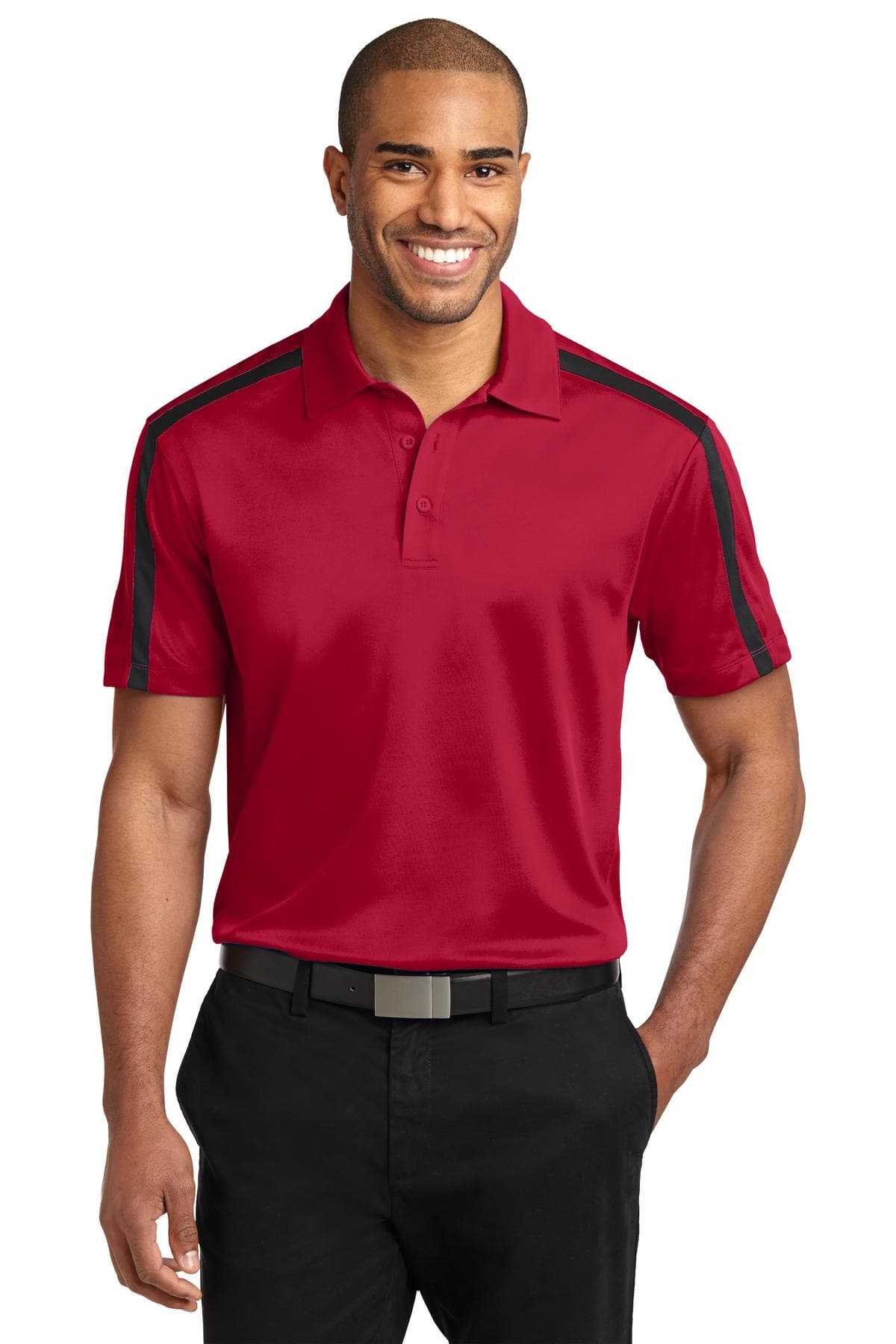 Port Authority Port Authority Silk Touch Performance Colorblock Stripe Polo. K547
