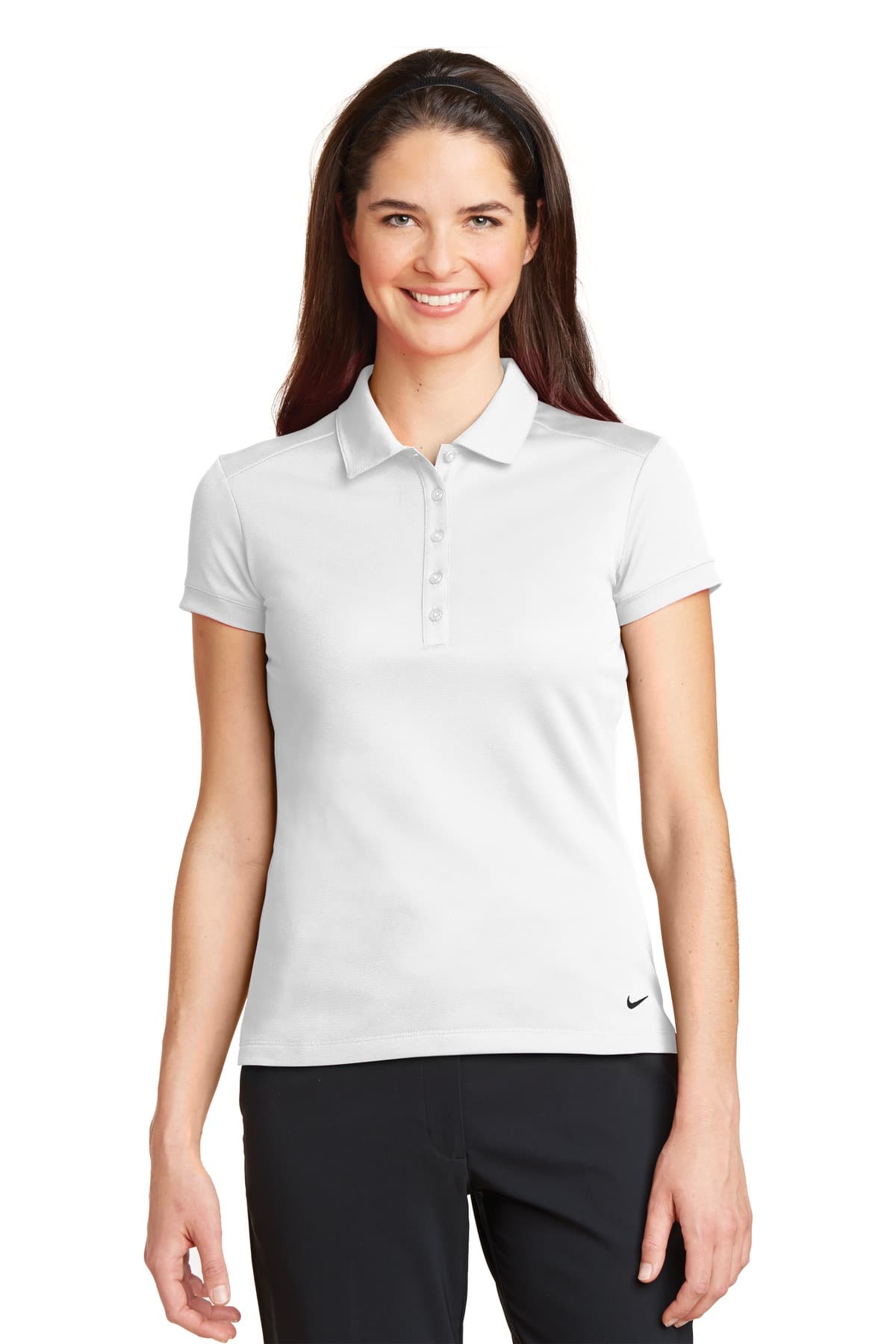 Nike Nike Women's Dri-FIT Solid Icon Pique Modern Fit Polo.  746100