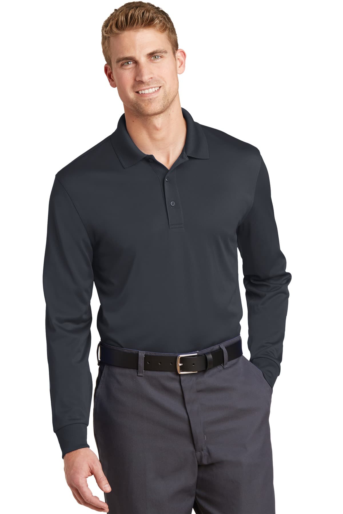 CornerStone CornerStone Select Snag-Proof Long Sleeve Polo. CS412LS
