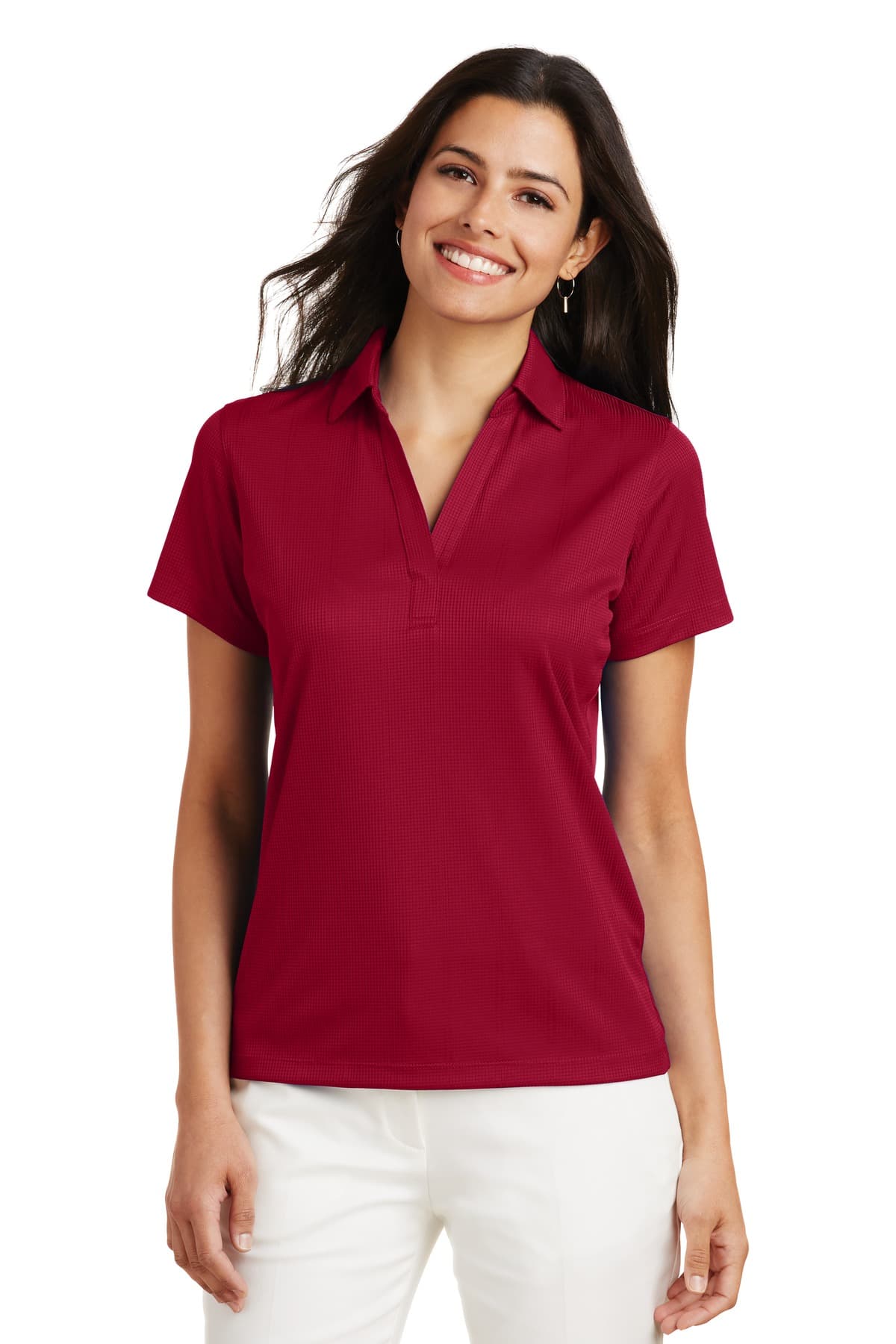 Port Authority Port Authority Women's Performance Fine Jacquard Polo. L528