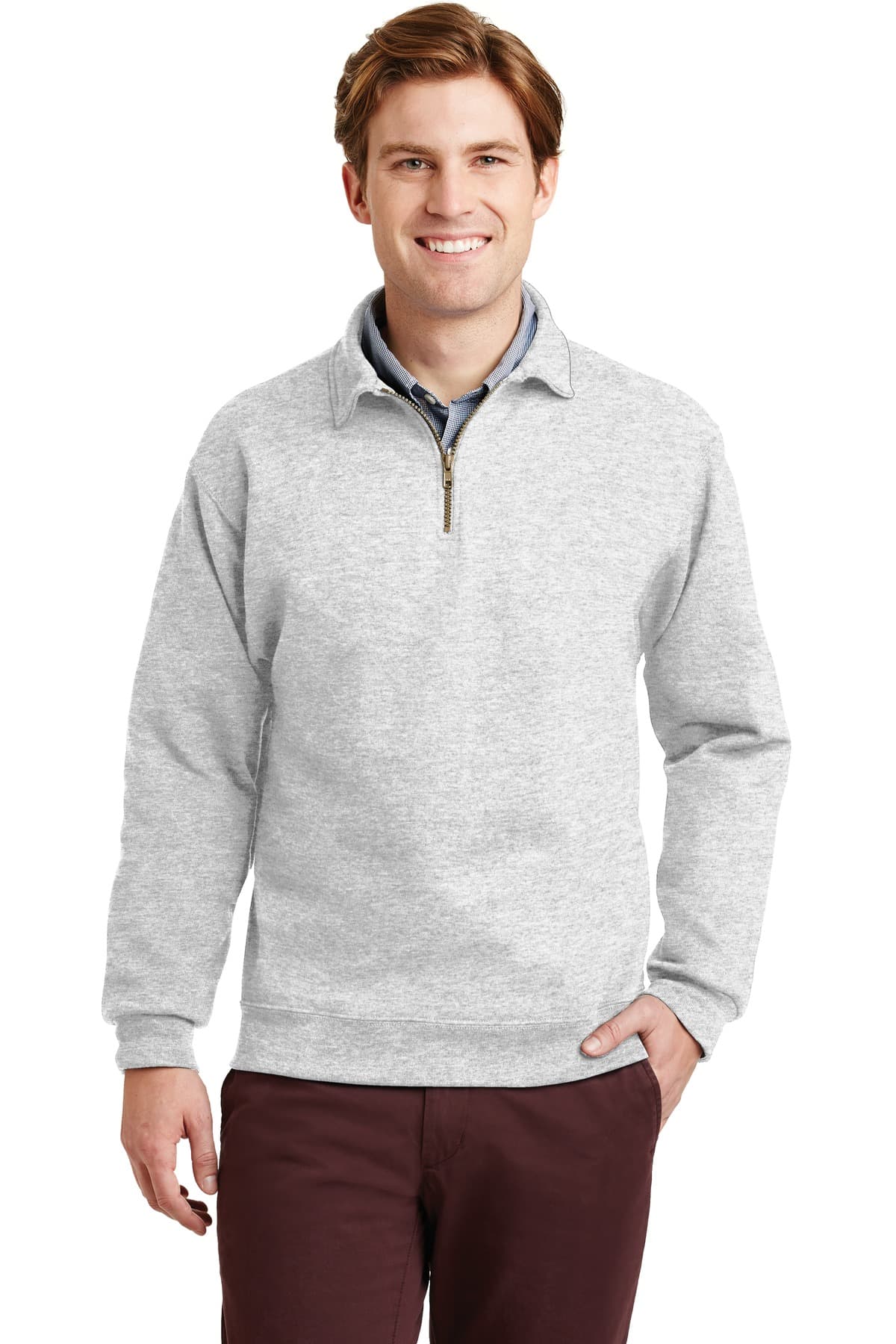 Jerzees Jerzees Super Sweats NuBlend - 1/4-Zip Sweatshirt with Cadet Collar.  4528M