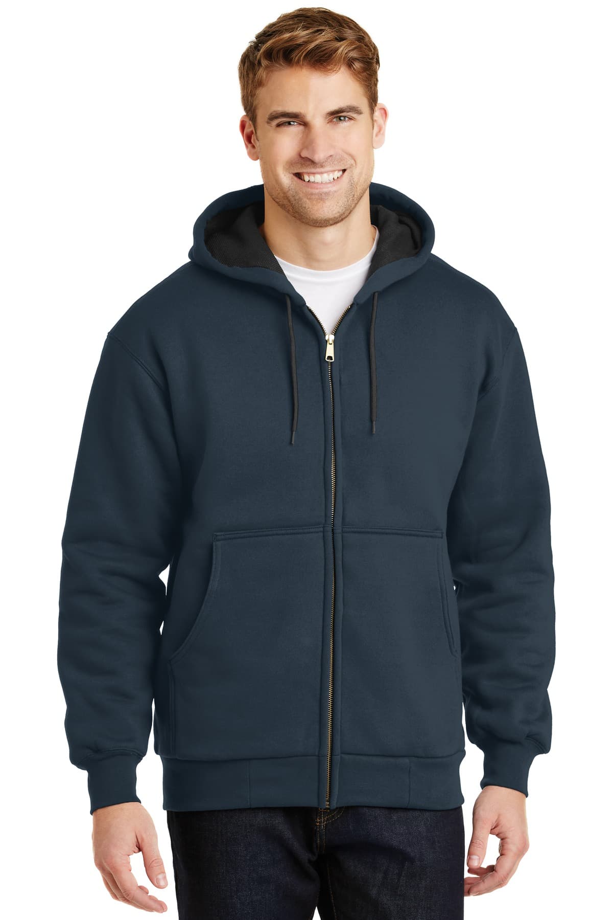 CornerStone CornerStone - Heavyweight Full-Zip Hooded Sweatshirt with Thermal Lining.  CS620