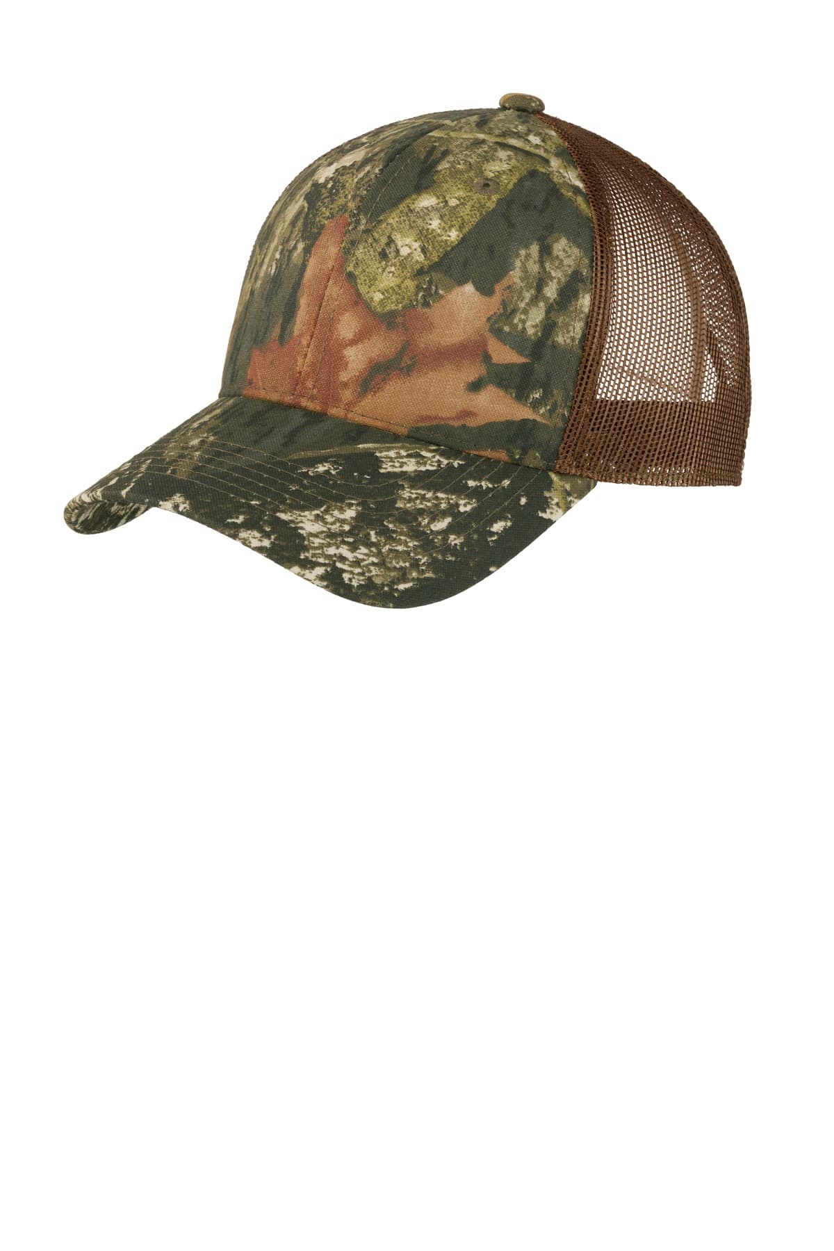 Port Authority Port Authority Structured Camouflage Mesh Back Cap. C930 in Mossy Oak New Break-Up/ Brown