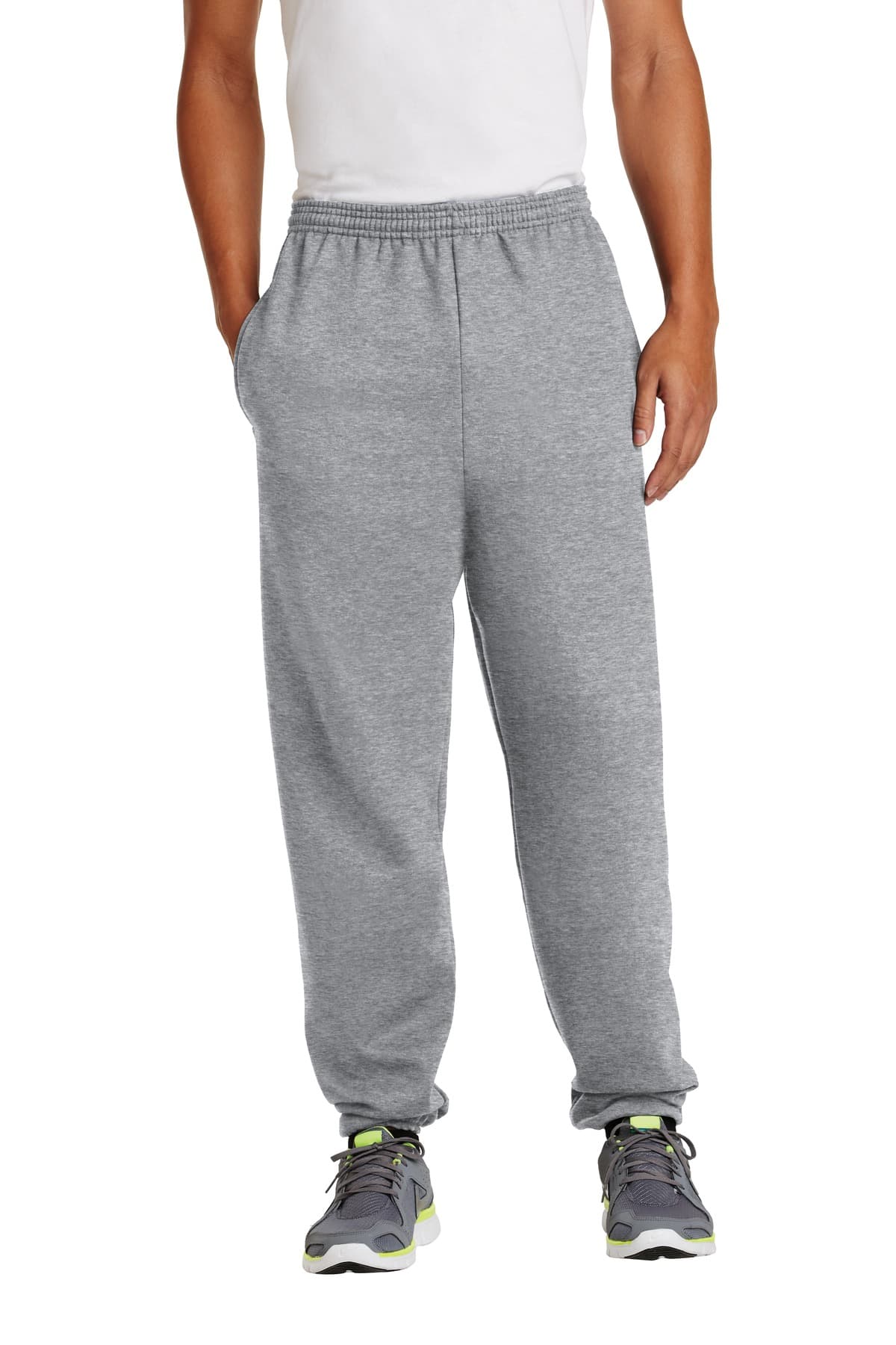Port & Company Port & Co Essential Fleece Sweatpant with Pockets.  PC90P in Athletic Heather