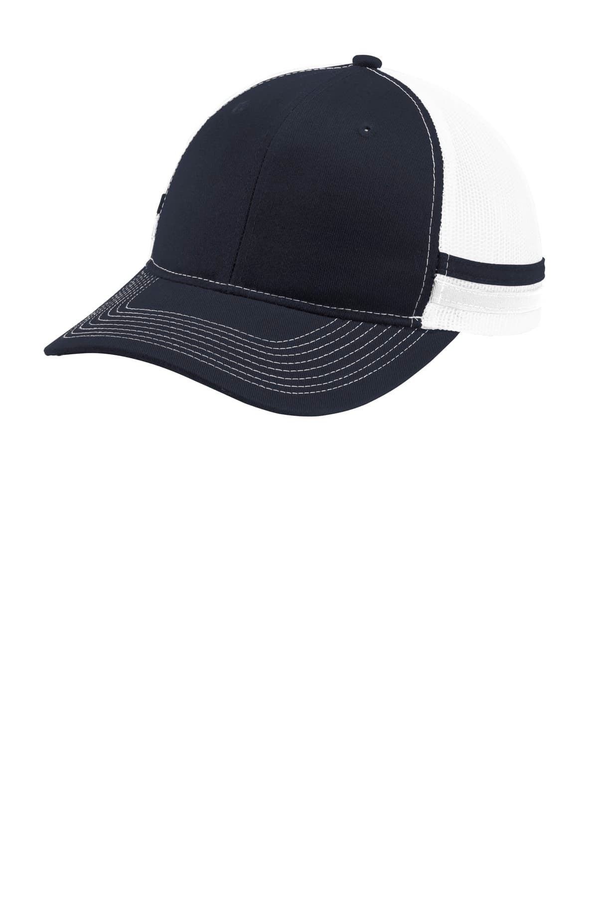 Port Authority Port Authority  Two-Stripe Snapback Trucker Cap. C113