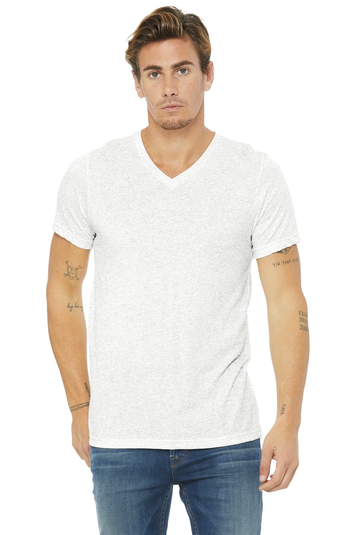 Bella + Canvas BELLA+CANVAS Unisex Triblend Short Sleeve V-Neck Tee. BC3415