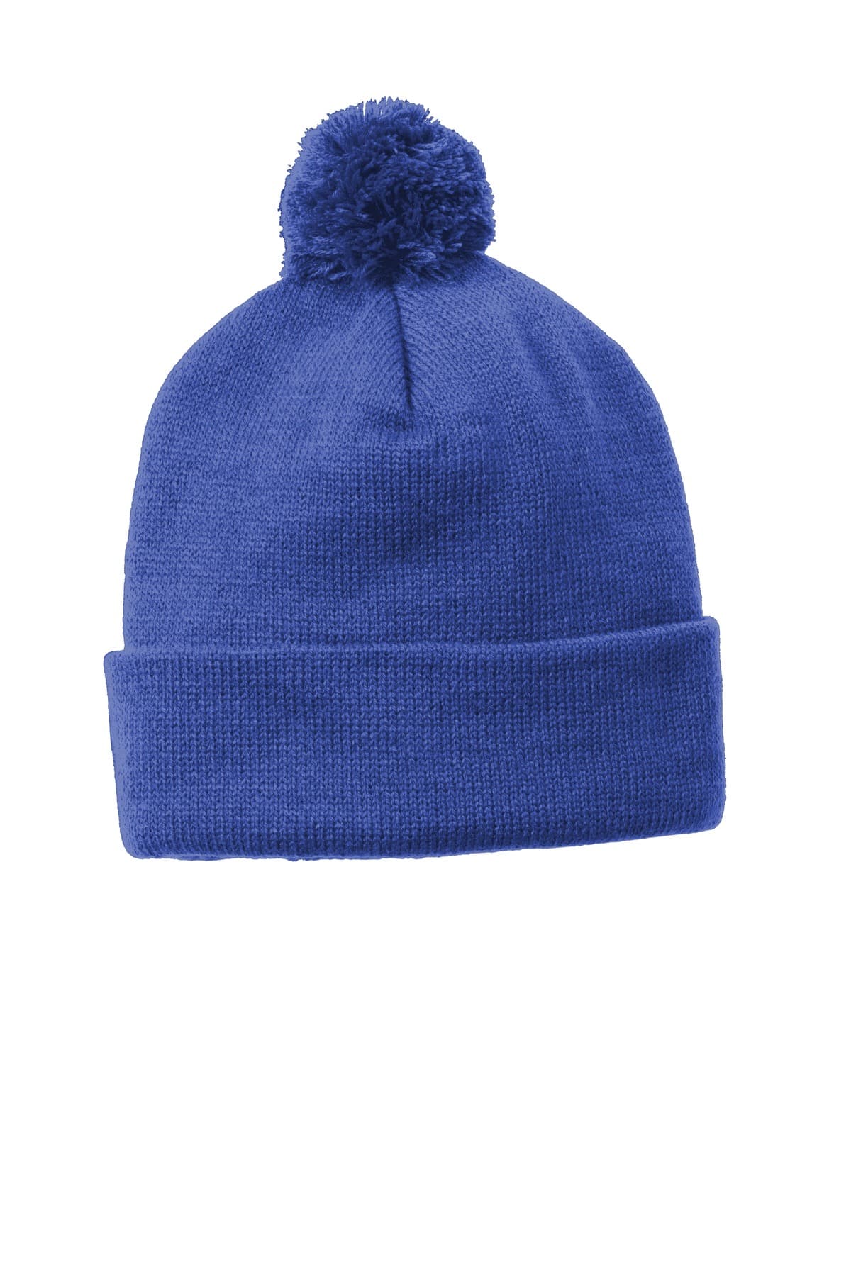 Sport-Tek Sport-Tek  Solid Pom Pom Beanie. STC37
