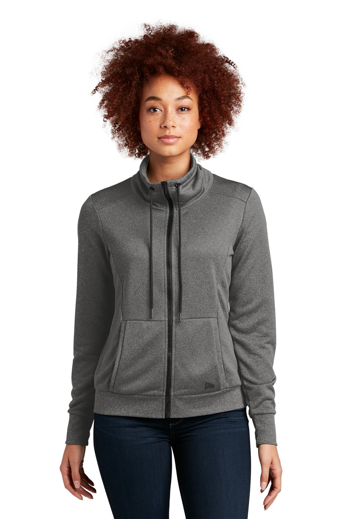 New Era New Era Women's Performance Terry Full-Zip Cowl LNEA530