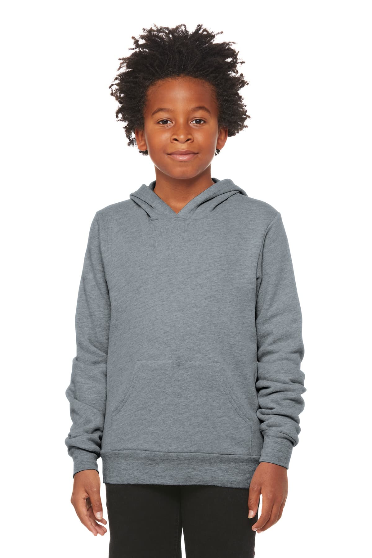 Bella + Canvas BELLA+CANVAS  Youth Sponge Fleece Pullover Hoodie BC3719Y in Athletic Heather