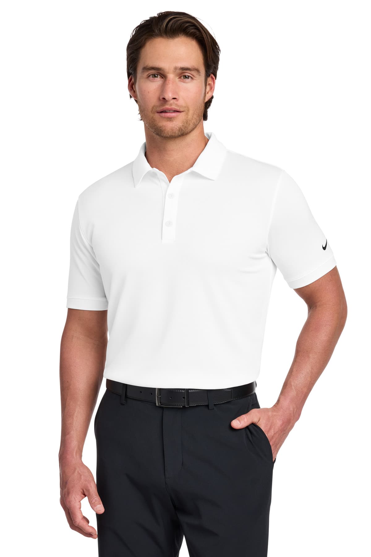 Nike Nike Dri-FIT Solid Icon Pique Modern Fit Polo.  746099